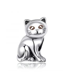Cute Baby Cat Charm,Charms for Bracelet,Charms for Pandora Bracelet,For Pandora Charm Bracelet,925 Sterling Silver Charms,Fit Pandora Charms