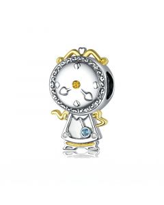 925 Sterling Silver Charms,Charms for Bracelet,Fit Pandora Charms,Charms for Pandora Bracelet,Magic Clock Pets Charm
