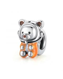 Fit Pandora Charms,Charms for Bracelet,Space Bear Enamel Bead Charm,925 Sterling Silver Charms,Charms for Pandora Bracelet