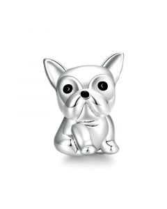 Charms for Bracelet,Fit Pandora Charms,925 Sterling Silver Charms,Charms for Pandora Bracelet,Cute Bulldog Bead Charm