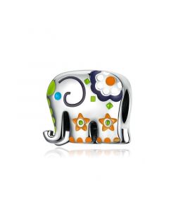 Colorful Enamel Thailand Elephant Charm,Fit Pandora Charms,Charms for Bracelet,925 Sterling Silver Charms,Charms for Pandora Bracelet