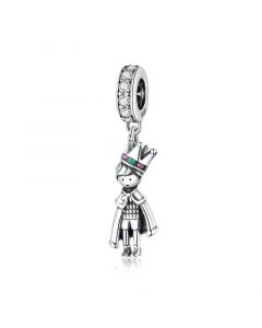 925 Sterling Silver Charms,Charms for Bracelet,Fit Pandora Charms,Charms for Pandora Bracelet,Prince of the Sea Pendant Charm