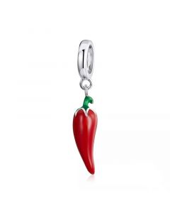 Charms for Bracelet,Little Red Pepper Pendant Charm,Fit Pandora Charms,925 Sterling Silver Charms,Charms for Pandora Bracelet