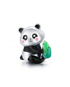 925 Sterling Silver Charms,Charms for Pandora Bracelet,Charms for Bracelet,Fit Pandora Charms,Cute Panda with Bamboo Charm