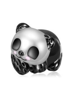 Charms for Pandora Bracelet,925 Sterling Silver Charms,Charms for Bracelet,Cute Panda Looking Charm,Fit Pandora Charms