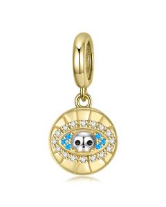 Eye of the Skull Pendant Charm,925 Sterling Silver Charms,Charms for Pandora Bracelet,Fit Pandora Charms,Charms for Bracelet