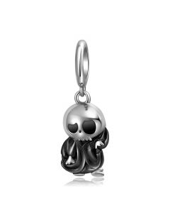 Cute Hip Hop Skull Pendant Charm,Fit Pandora Charms,Charms for Pandora Bracelet,Charms for Bracelet,925 Sterling Silver Charms