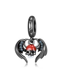 Fit Pandora Charms,Skull Wings Pendant Charm,925 Sterling Silver Charms,Charms for Bracelet,Charms for Pandora Bracelet