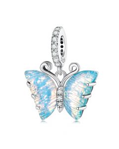 925 Sterling Silver Charms,Charms for Bracelet,Aurora Butterfly Pendant Charm,Charms for Pandora Bracelet,Fit Pandora Charms