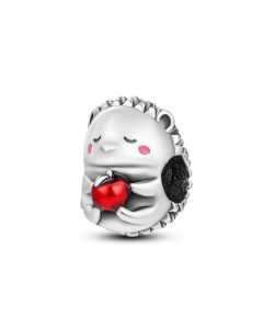 Warm Heart Apple Hedgehog Bead Charm, Charms for Bracelet, 925 Sterling Silver Charms, Charms for Pandora Bracelet, Fit Pandora Charms