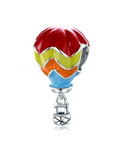 925 Sterling Silver Charms, Charms for Pandora Bracelet, Turkish Balloon Turkey Ball Enamel Bead Charm, Fit Pandora Charms