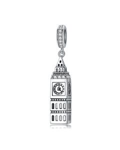 Charms for Bracelet, 925 Sterling Silver Charms, British Big Ben Building Pendant Charm, Fit Pandora Charms, Charms for Pandora Bracelet