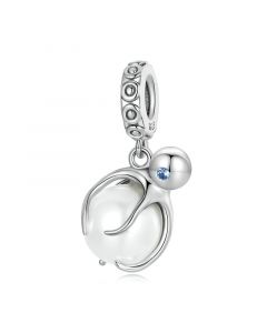 925 Sterling Silver Charms, Fit Pandora Charms, Octopus Shell Ocean Series Pendant Charm, Charms for Pandora Bracelet, Charms for Bracelet