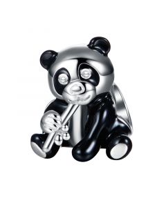 Panda Hold Bamboo Charm, Charms for Pandora Bracelet, Fit Pandora Charms, Charms for Bracelet, 925 Sterling Silver Charms