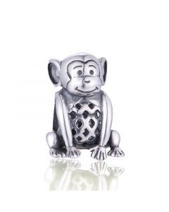 Sitting Little Monkey Bead Charm, Fit Pandora Charms, 925 Sterling Silver Charms, Charms for Bracelet, Charms for Pandora Bracelet