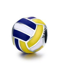 Charms for Bracelet, Volleyball Love Sport Ball Charm, 925 Sterling Silver Charms, Fit Pandora Charms, Charms for Pandora Bracelet