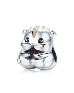 Charms for Pandora Bracelet, Fit Pandora Charms, 925 Sterling Silver Charms, Lovely Hamster Bead Charm, Charms for Bracelet