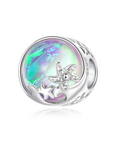 Charms for Bracelet, 925 Sterling Silver Charms, Beach & Waves Starfish Charm, Fit Pandora Charms, Charms for Pandora Bracelet