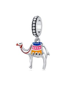 Desert Camel Colorful Enamel Pendant Charm, Fit Pandora Charms, Charms for Bracelet, 925 Sterling Silver Charms, Charms for Pandora Bracelet