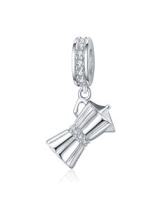 925 Sterling Silver Charms, Charms for Pandora Bracelet, Charms for Bracelet, Fit Pandora Charms, Drip Pot Coffee Equipment Pendant Charm