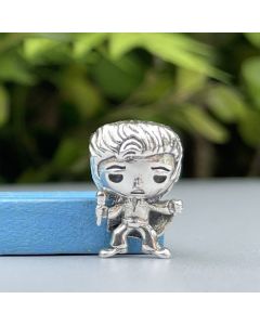 Charms for Bracelet, Singing Elvis Presley Bead Charm, Fit Pandora Charms, 925 Sterling Silver Charms, Charms for Pandora Bracelet