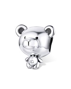 Fit Pandora Charms, Charms for Pandora Bracelet, Charms for Bracelet, 925 Sterling Silver Charms, Bear Toy Bead Charm