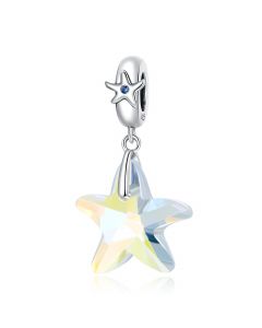 Charms for Pandora Bracelet, Charms for Bracelet, 925 Sterling Silver Charms, Glaze Starfish Pendant Charm, Fit Pandora Charms