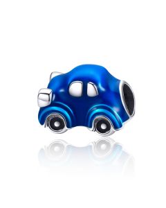 Charms for Pandora Bracelet, Fit Pandora Charms, Blue Enamel Retro Car Charm, 925 Sterling Silver Charms, Charms for Bracelet