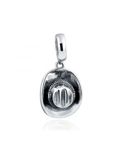 Fit Pandora Charms, Charms for Pandora Bracelet, Charms for Bracelet, Cowboy Hat Charm, 925 Sterling Silver Charms