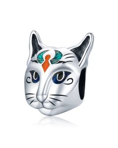 Egyptian Cat God Besti Charm, Charms for Pandora Bracelet, Fit Pandora Charms, Charms for Bracelet, 925 Sterling Silver Charms