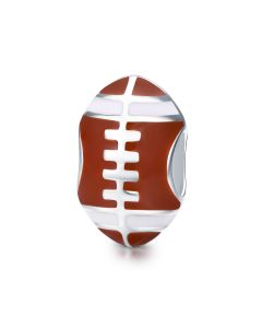 Fit Pandora Charms, Charms for Pandora Bracelet, 925 Sterling Silver Charms, Rugby Charm, American Football Charm, Charms for Bracelet
