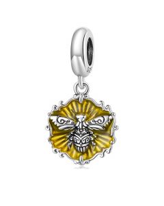 Yello Honey Bee Charm, Fit Pandora Charms, 925 Sterling Silver Charms, Charms for Pandora Bracelet, Charms for Bracelet