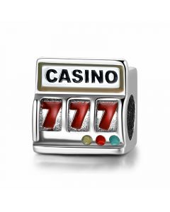 Charms for Pandora Bracelet, Charms for Bracelet, Fit Pandora Charms, 925 Sterling Silver Charms, Casino Slot machine Charm, Gambling Charm