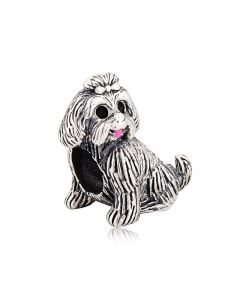 Charms for Pandora Bracelet, 925 Sterling Silver Charms, Fit Pandora Charms, Charms for Bracelet, Beautiful Shih Tzu Dog Charm