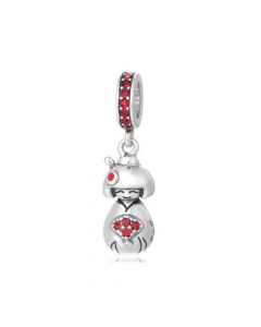 925 Sterling Silver Charms, Fit Pandora Charms, Charms for Bracelet, Charms for Pandora Bracelet, Japanese Doll Dangle Charm