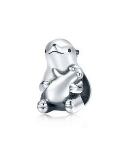 Charms for Pandora Bracelet, 925 Sterling Silver Charms, Polar Bear Mom and Baby Charm, Charms for Bracelet, Fit Pandora Charms