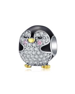 925 Sterling Silver Charms, Charms for Bracelet, Charms for Pandora Bracelet, Fit Pandora Charms, Penguin Baby Charm