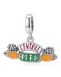 Charms for Pandora Bracelet, Retro Coffee Shop Charm, 925 Sterling Silver Charms, Charms for Bracelet, Fit Pandora Charms