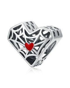 Spider Web Charm, Fit Pandora Charms, 925 Sterling Silver Charms, Charms for Bracelet, Charms for Pandora Bracelet