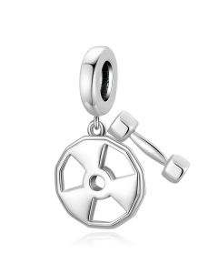 Charms for Pandora Bracelet, Charms for Bracelet, Fit Pandora Charms, Sports Fitness Equipment Charm, 925 Sterling Silver Charms