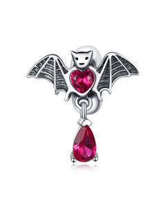 Charms for Bracelet, Charms for Pandora Bracelet, 925 Sterling Silver Charms, Fit Pandora Charms, Bat Positioning Charm