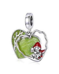 Fit Pandora Charms, 925 Sterling Silver Charms, Charms for Pandora Bracelet, Fairy Forest Charm, Girl and Deer Charm, Charms for Bracelet