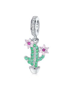Garden Cactus Charm, Fit Pandora Charms, 925 Sterling Silver Charms, Charms for Pandora Bracelet, Charms for Bracelet