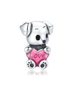 Charms for Pandora Bracelet, 925 Sterling Silver Charms, Charms for Bracelet, Fit Pandora Charms, Love My Dog Charm