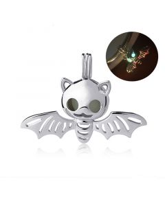 Fit Pandora Charms, 925 Sterling Silver Charms, Charms for Bracelet, Glowing Bat Charm, Charms for Pandora Bracelet