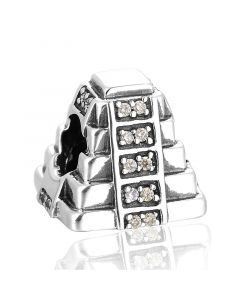 Charms for Pandora Bracelet, 925 Sterling Silver Charms, Mayan Pyramid Charm, Fit Pandora Charms, Charms for Bracelet