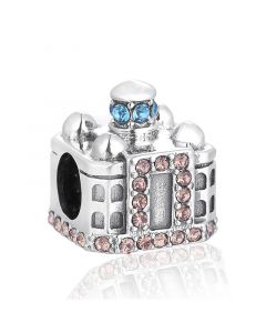 Charms for Bracelet, Fit Pandora Charms, India Taj Mahal Charm, Charms for Pandora Bracelet, 925 Sterling Silver Charms