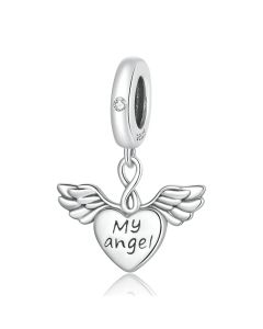 Charms for Pandora Bracelet, My Angel Charm, For Pandora Charm Bracelet, Charms for Bracelet, Fit Pandora Charms, 925 Sterling Silver Charms