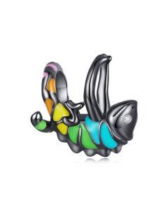 Charms for Bracelet, Black Gold Chameleon Charm, Charms for Pandora Bracelet, Fit Pandora Charms, 925 Sterling Silver Charms