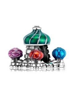 Fit Pandora Charms, 925 Sterling Silver Charms, Charms for Bracelet, Charms for Pandora Bracelet, Colorful Castle Charm